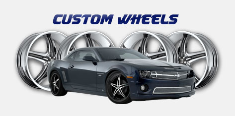 Custom Black Wheels, Rims & Tires for Cars, Muscle Car & Trucks